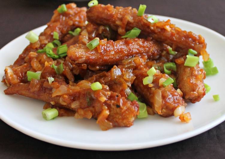 Baby Corn Manchurian Tray