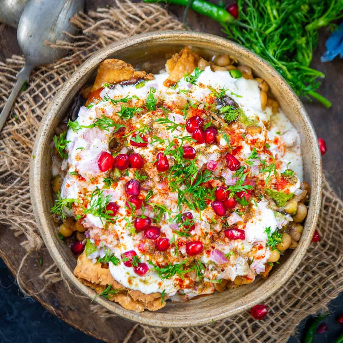 Samosa Chaat Tray
