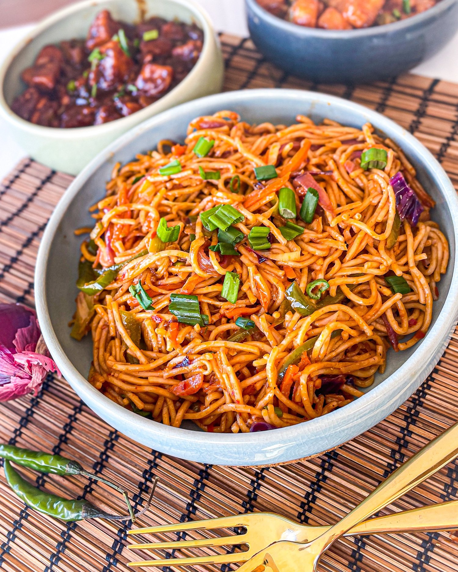 Schezwan Veg Hakka Noodles