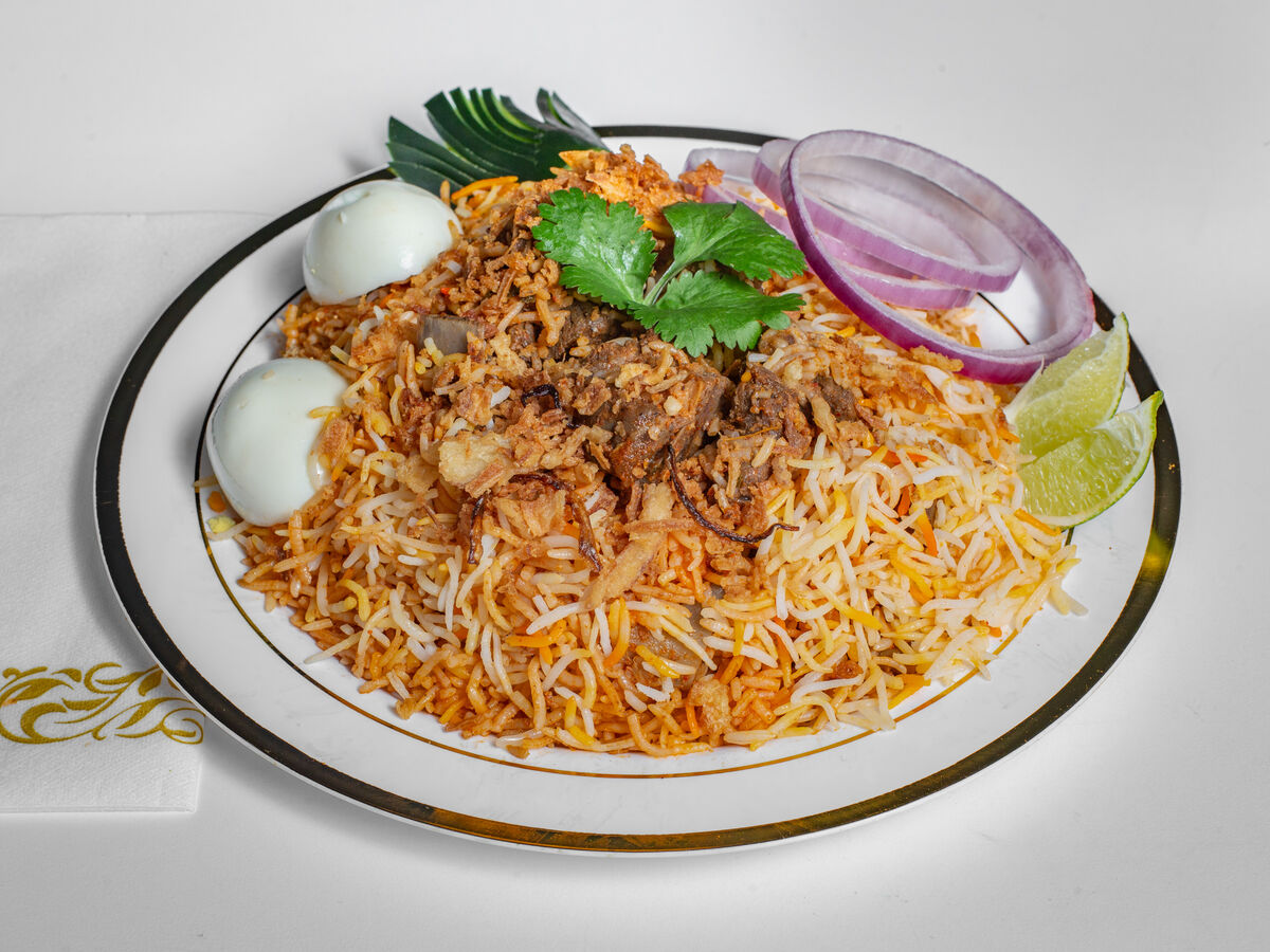 Hyderabadi mutton biryani at Pastry Corner Chantilly